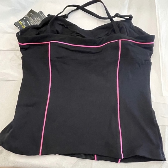 NWT! Bebe Bebe Sport Piping Corset Top LARGE - Picture 9 of 14